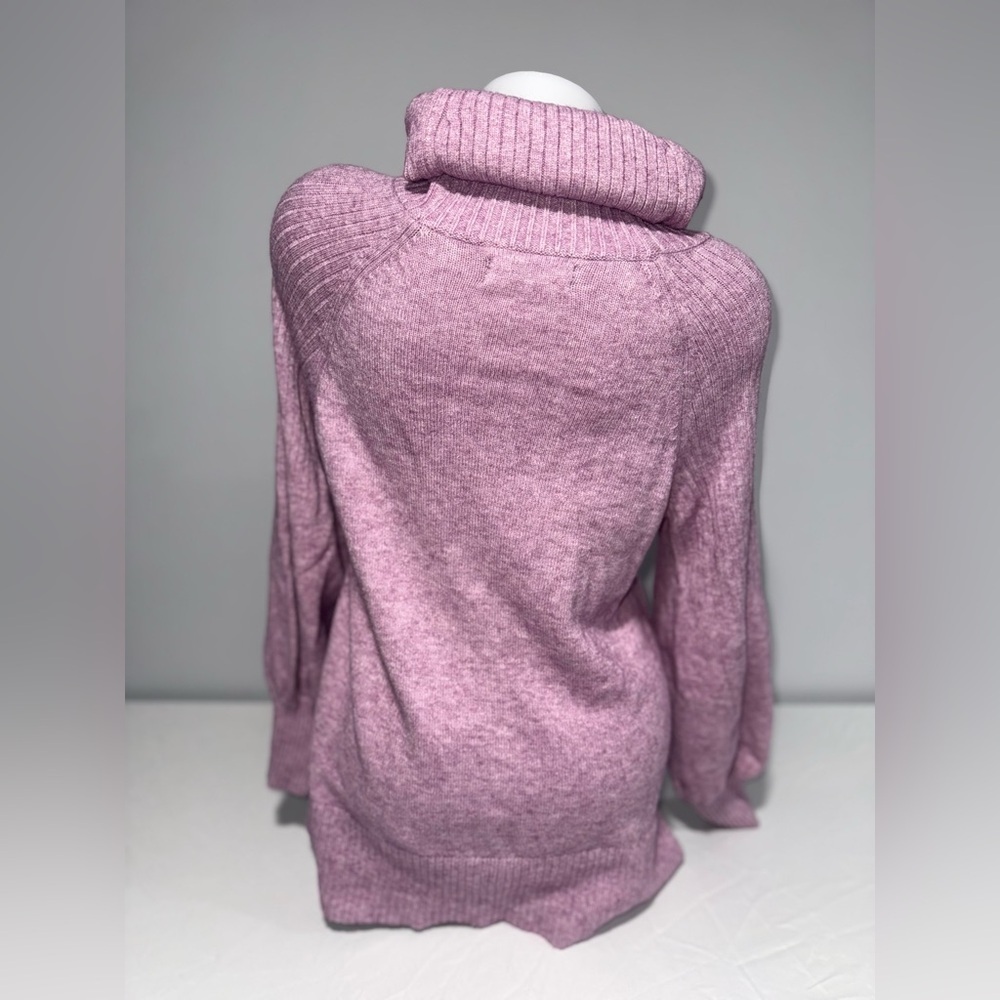 Anthropologie Lavender Cowl Balloon Sleeve Sweater - Picture 7 of 11